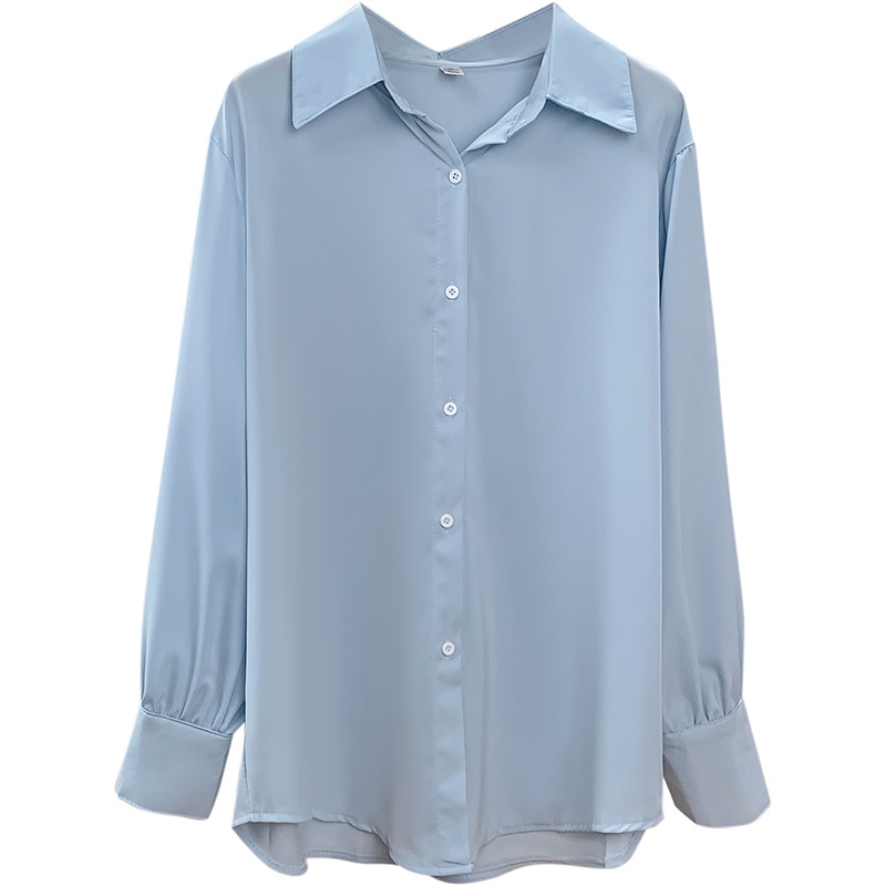 Áo Sơ Mi Tay Dài Mềm Mại Thời Trang Xuân Thu Cho Nữ