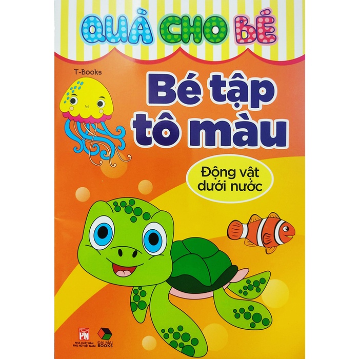 Sách tô màu - Quà cho bé - Combo 12 cuốn bé tập tô màu Đại Mai books