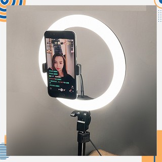 Đèn LiveStream 26cm + Chân Thép Tripod 2m Hỗ trợ ánh sáng Chụp Ảnh, Make Up Trang Điểm [BH 12 THÁNG]