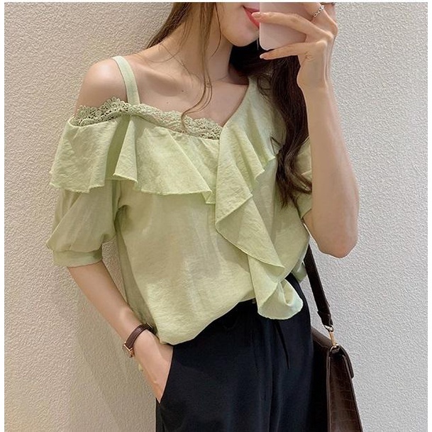 Áo kiểu lệch vai xinh xắn hàng nhập ale66
