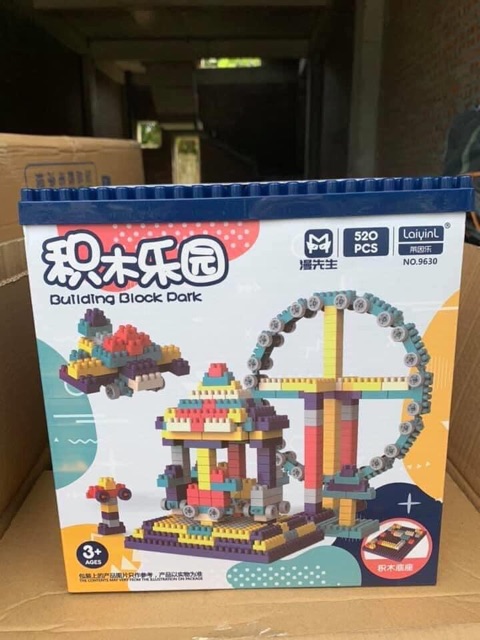 BỘ LEGO BUILDING BLOCK 520 CHI TIẾT cho bé