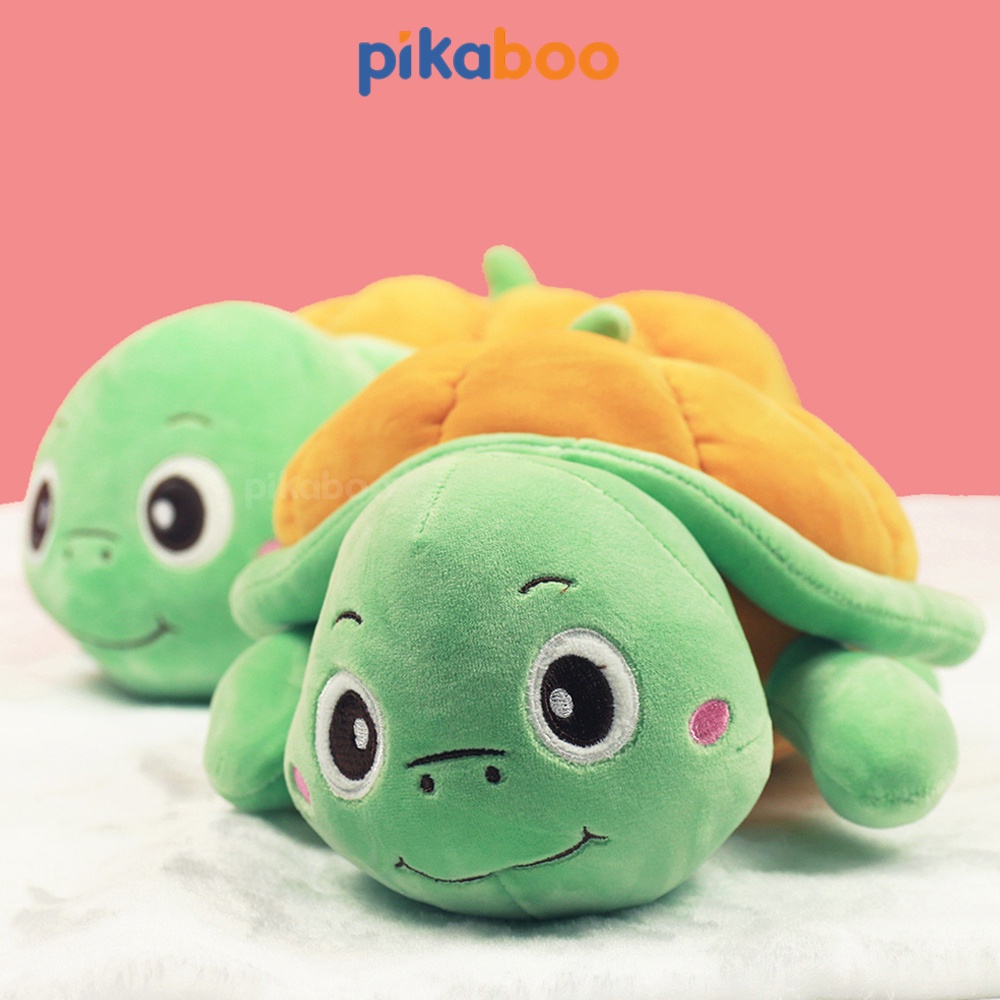 Gấu bông rùa bí ngô cute size 35,50cm cao cấp Pikaboo mềm mịn dễ thương cho bé