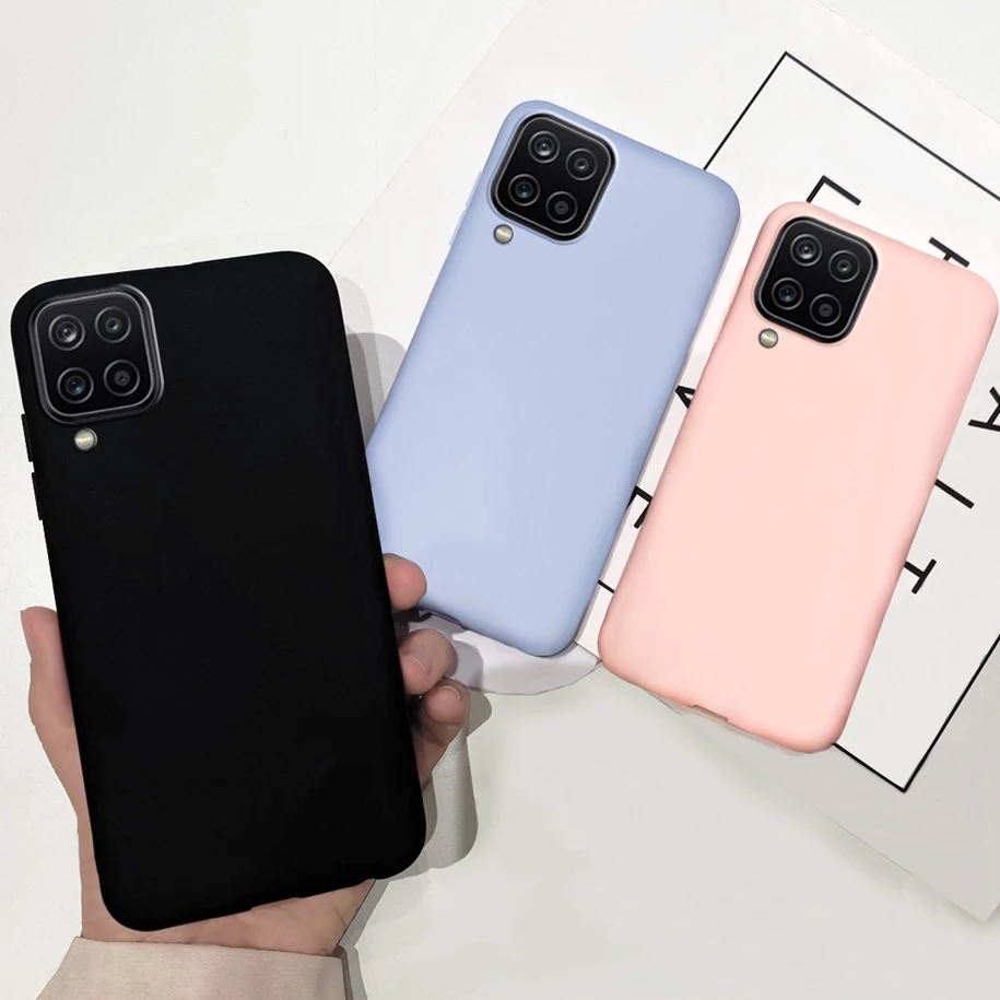 Ốp điện thoại Silicon chống bám bẩn bảo vệ toàn diện cho Samsung SS Galaxy A22 A02s A12 A32 A42 A52 A72 5G