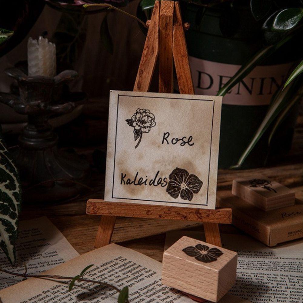 Con Dấu Gỗ In Hình Cây Cối Phong Cách Vintage Trang Trí Sổ Tay / Nhật Ký DIY
