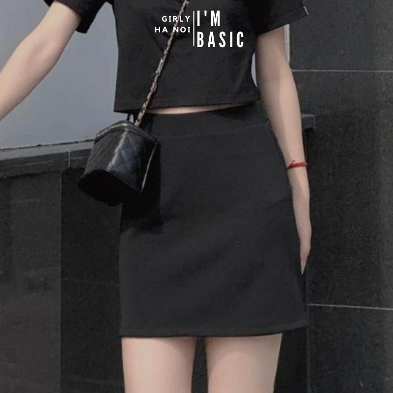 Chân Váy Chữ A Nữ I'm Basic Girly Chất Liệu Cotton Có Lót Trong Co giãn Thoáng Mát Trẻ Trung Năng Động