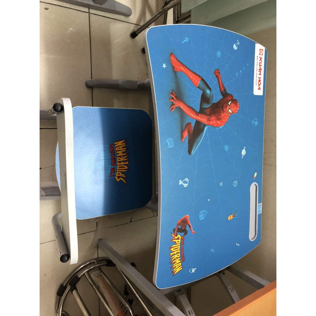 Bàn học sinh tiểu học Xuân hòa BHS-14-07 màu xanh