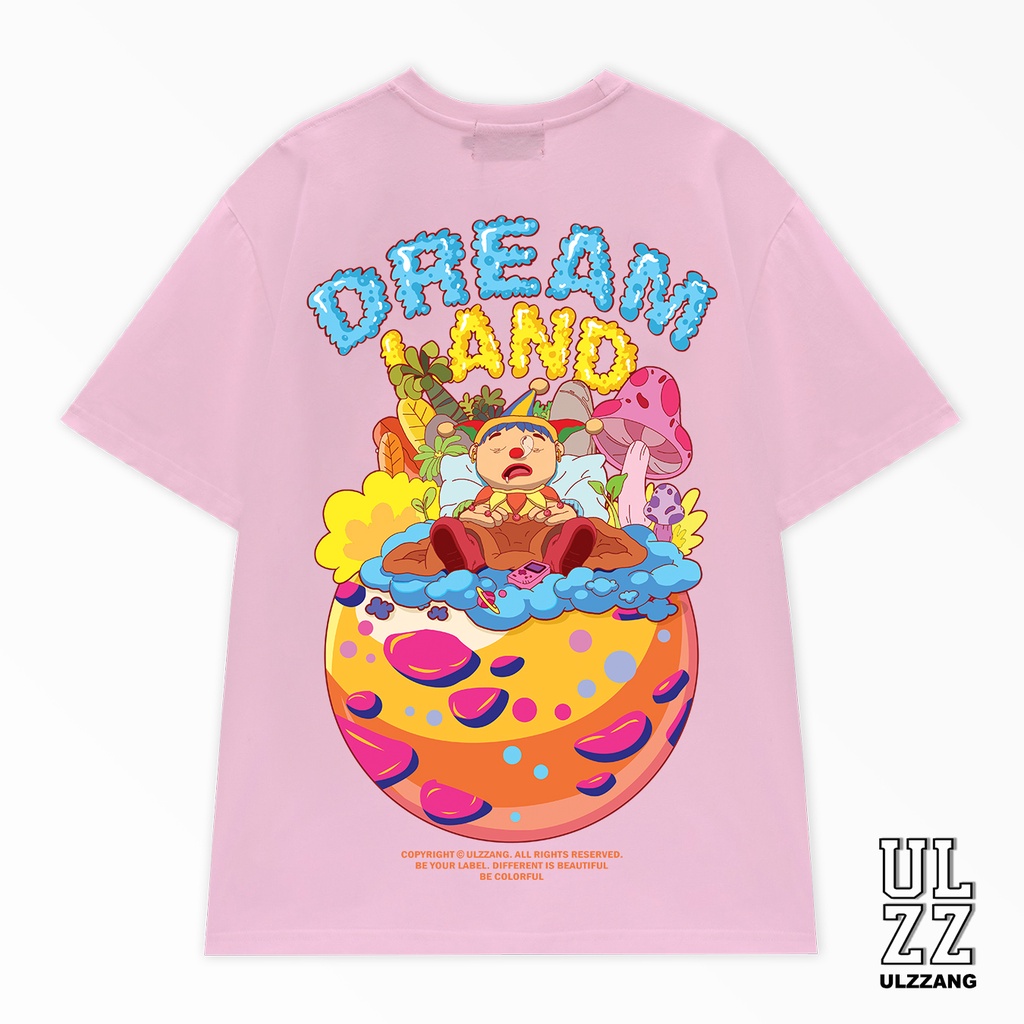 Áo thun local brand ULZZ ulzzang dáng unisex tay lỡ dream land U-26