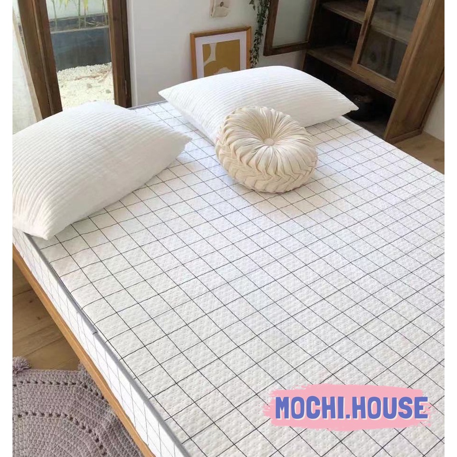 Ga chống thấm chần bông cao cấp Mochi.house, lõi bông xơ đậu nành kháng khuẩn, chống thấm tuyệt đối