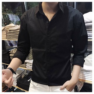 Áo sơ mi nam cotton trơn đủ màu tay dài, áo somi nam dài tay
