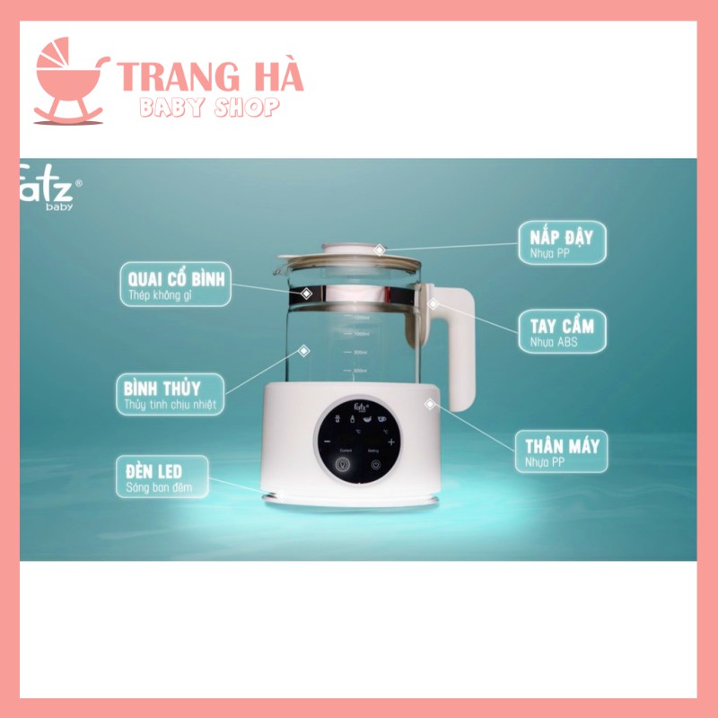 ⚡𝑭𝑹𝑬𝑬𝑺𝑯𝑰𝑷⚡MÁY ĐUN VÀ HÂM NƯỚC PHA SỮA ĐIỆN TỬ CHÍNH HÃNG FATZ BABY - QUICK 4 - FB3514CY