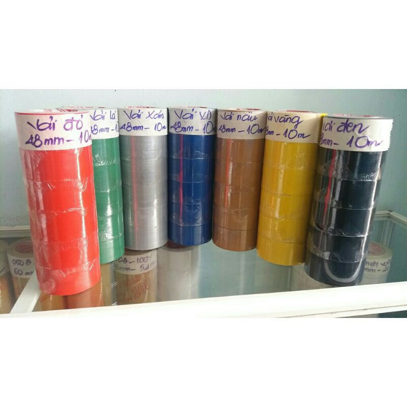 1 cây Băng keo vải siêu dính bản rộng 48mm (6 cuộn/cây)