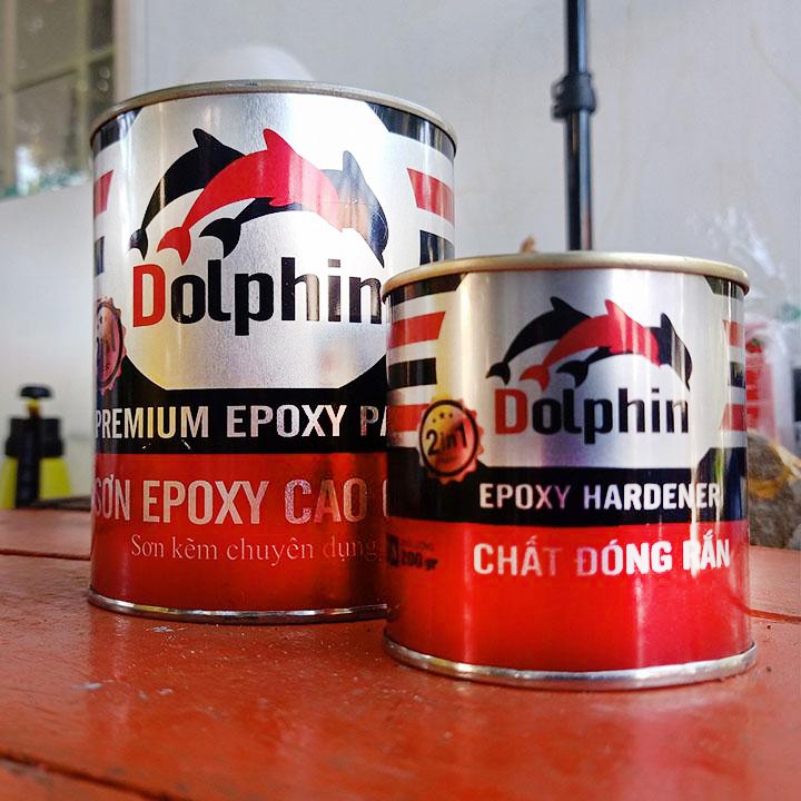 Sơn Epoxy 2 thành phần màu Vàng Nghệ