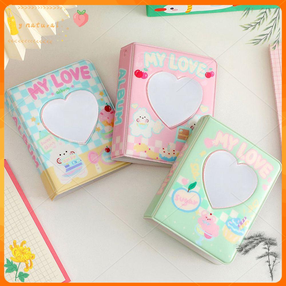 YNATURAL 40 Pockets Durable Photocard Holder Organizer Card Binder Collect Photo Album Scrapbooking Storage Book Useful 3 inch Picture Case/Multicolor