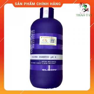 Dầu gội tím khử vàng Elgon Silver shampoo 300ml (ITALY)-Chai