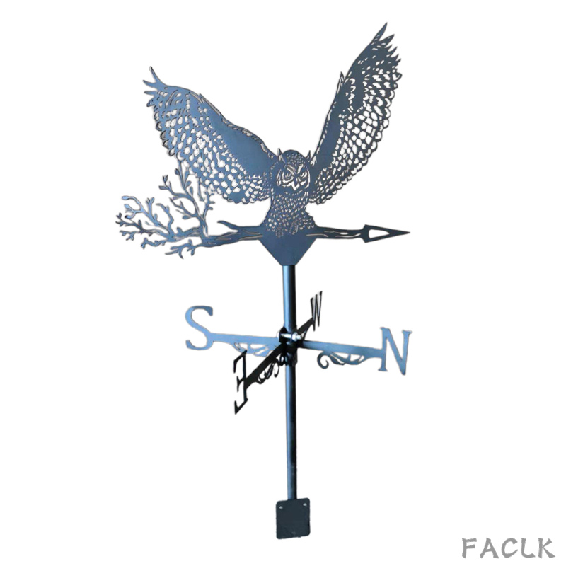 Classic European Animal Windmills Style Weathervane Farm Scene Garden Stake Weather Vane Wind Direction Indicator