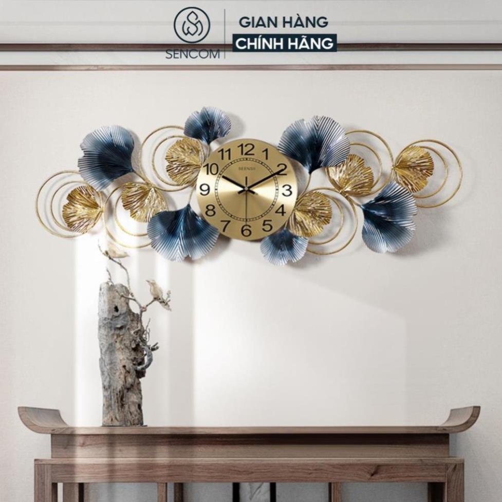 Đồng hồ treo tường nghệ thuật HAMIDECOR thiết kế phong cách Bắc Âu decor trang trí nhà cửa mã 836