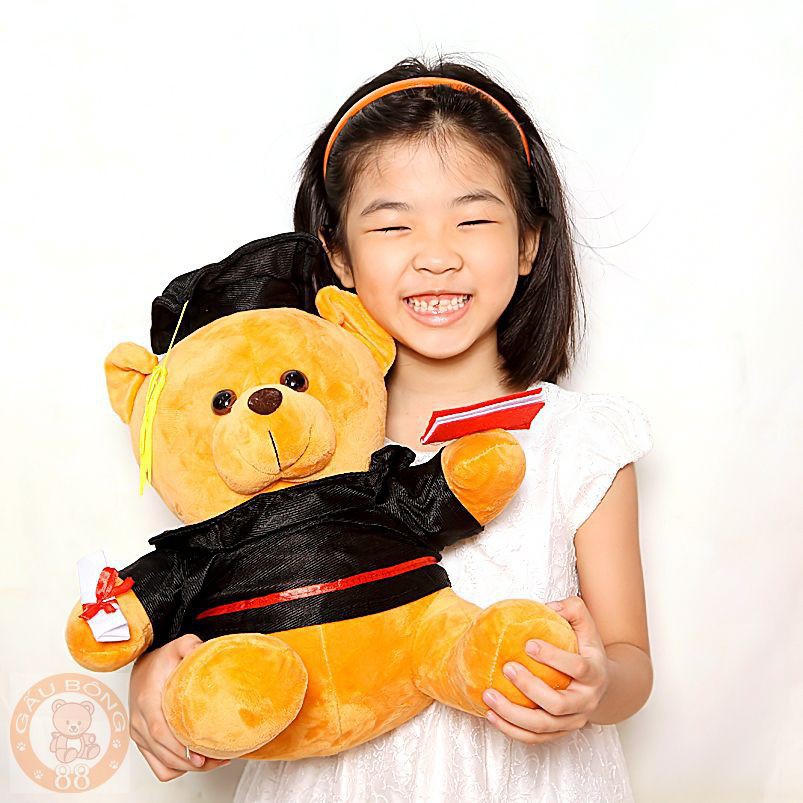 Gấu bông tốt nghiệp cử nhân size 45 cm cực đẹp - hàng cao cấp giá rẻ