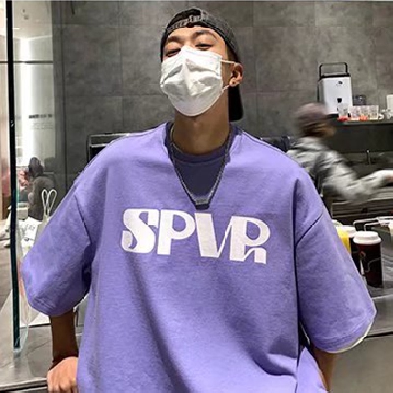 Áo Thun Tay Ngắn Dáng Rộng In Chữ Phong Cách Hip Hop Hàn Quốc Thời Trang Mùa Hè Cho Nam Giới Có Size M-5XL