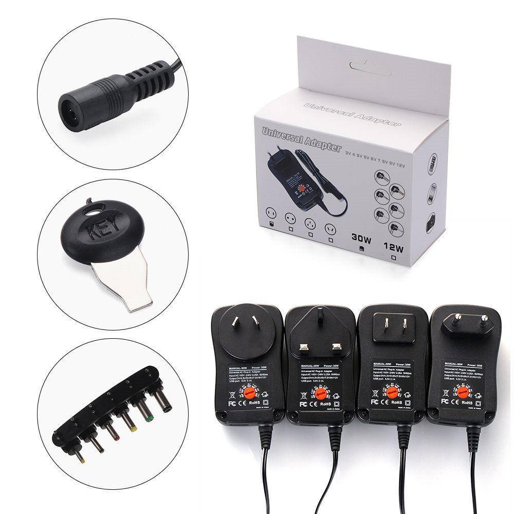 BTLIMER Dây Cáp Sạc AC / DC 3-12V AU / EU / US / UK