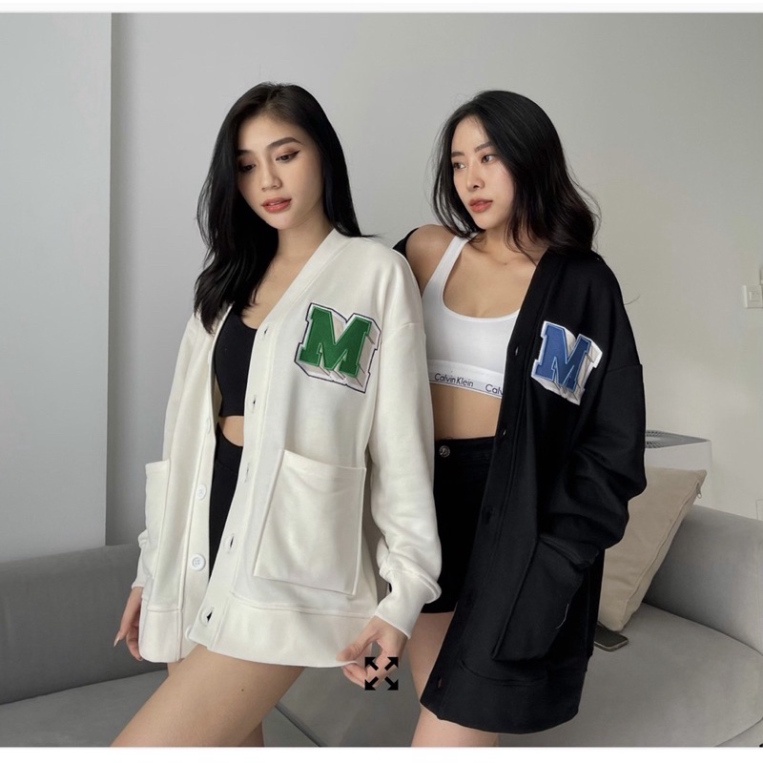Áo khoác nữ cardigan form rộng M Logo missout MMM mã TB01 CARINA