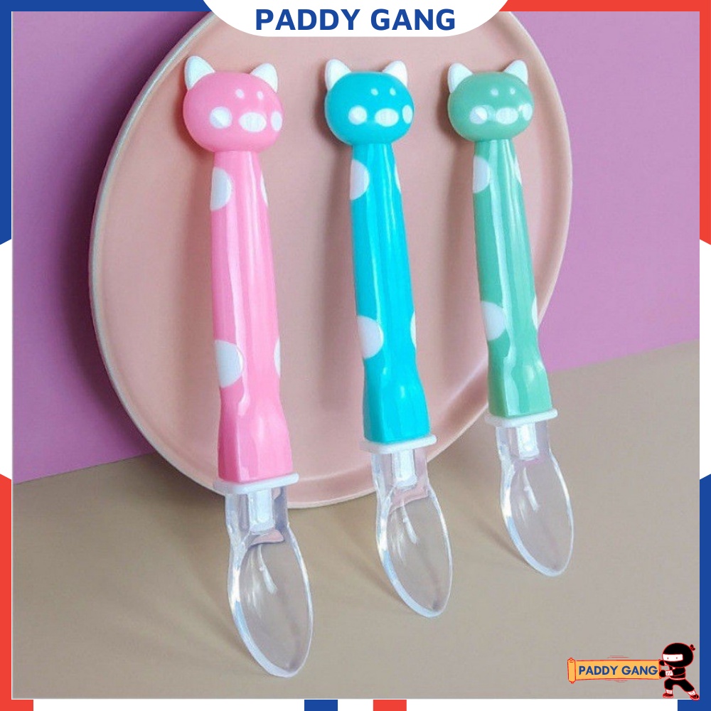 Thìa Ăn Dặm Tập Xúc Cho Bé, Thìa Silicon Ăn Dặm, Đũa Tập Gắp Cho Bé PaddyGang