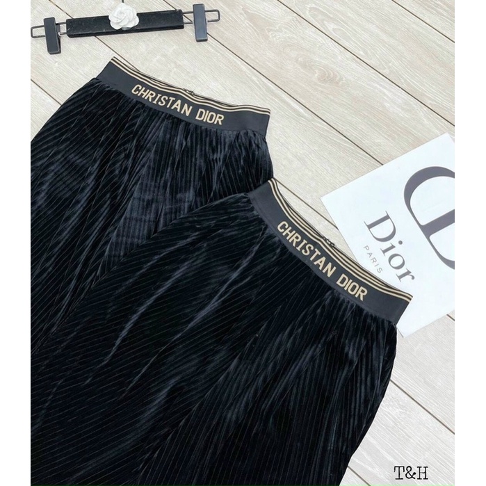 Quần baggy nhung cạp chữ siêu đẹp