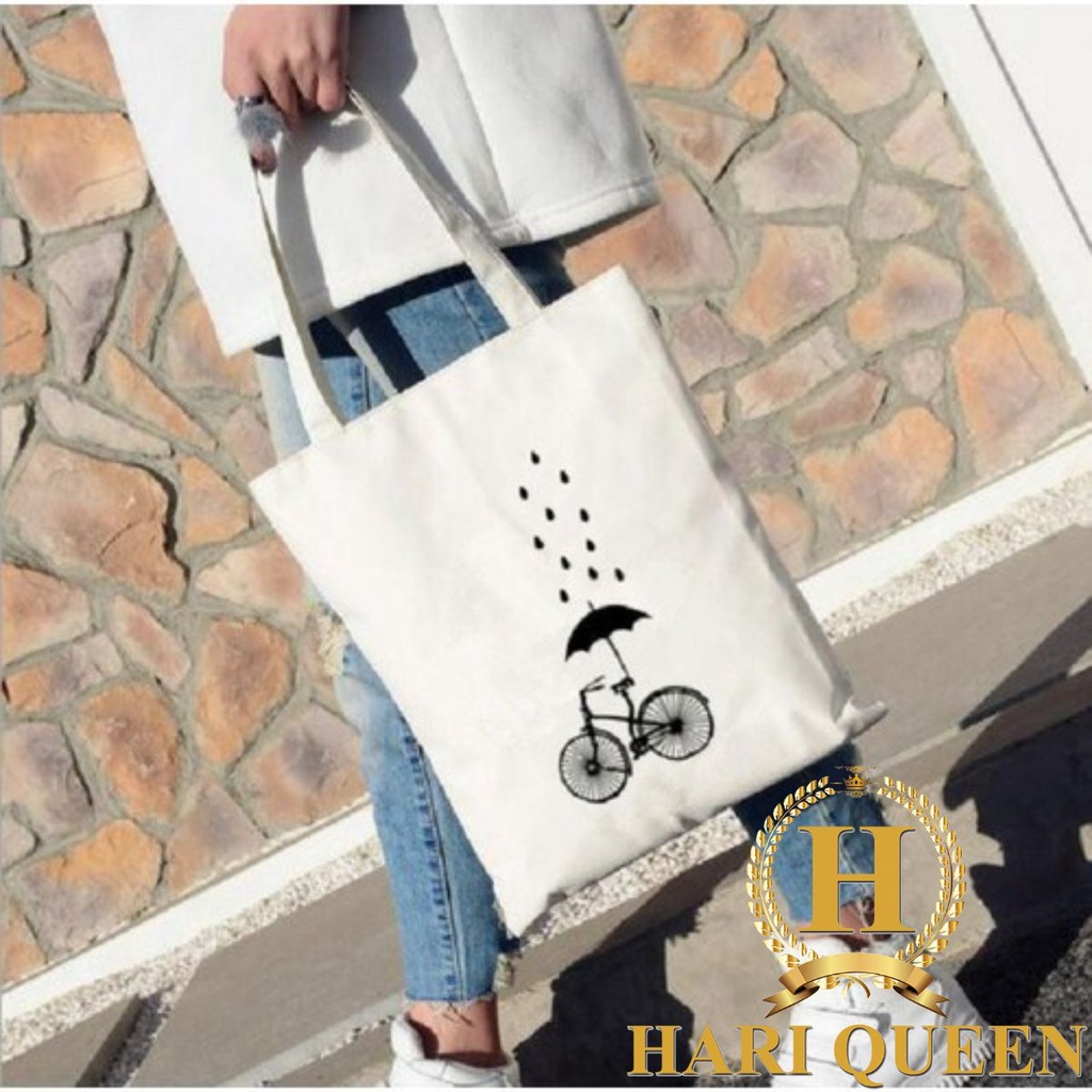 [Túi tote] Túi vải xe đạp đi mưa TUI2019