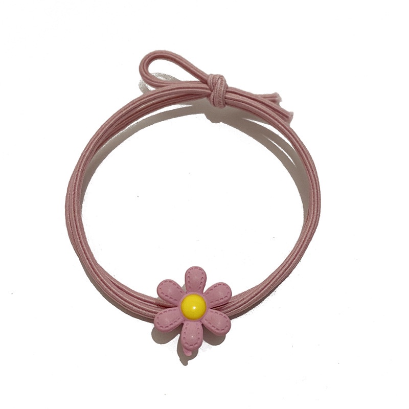 （Một sợi dây tóc）Dây cột tóc hình hoa cúc màu kẹo ngọt ngào cho nữ