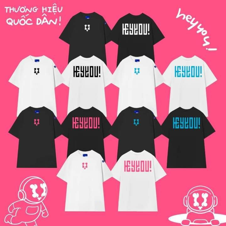 Áo Thun Heyyou Basic Chính Hãng, Form Rộng Siêu Xinh