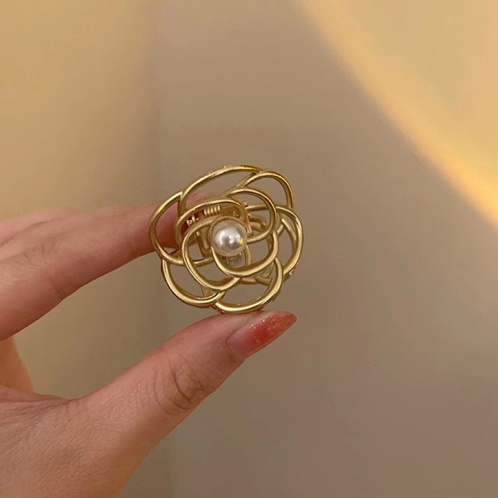 Kẹp Tóc Hình Hoa Trà Khoét Lưng Thời Trang Mùa Hè Cho Nữ