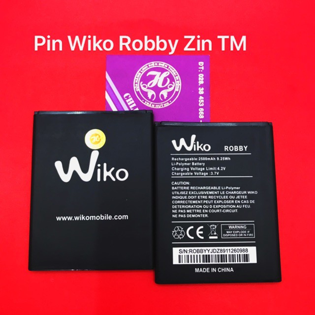 Pin WIKO ROBBY ,K200, Wiko Sunny 2 Plus,Pin K400, Pin Wiko LENNY, Pin wiko bloom