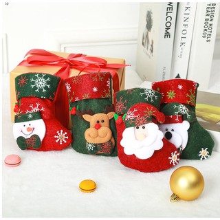 NOEL - VỚ  TREO TRANG TRÍ NOEL 8 MẪU ĐẸP ẤN TƯỢNG/ vớ treo giáng sinh