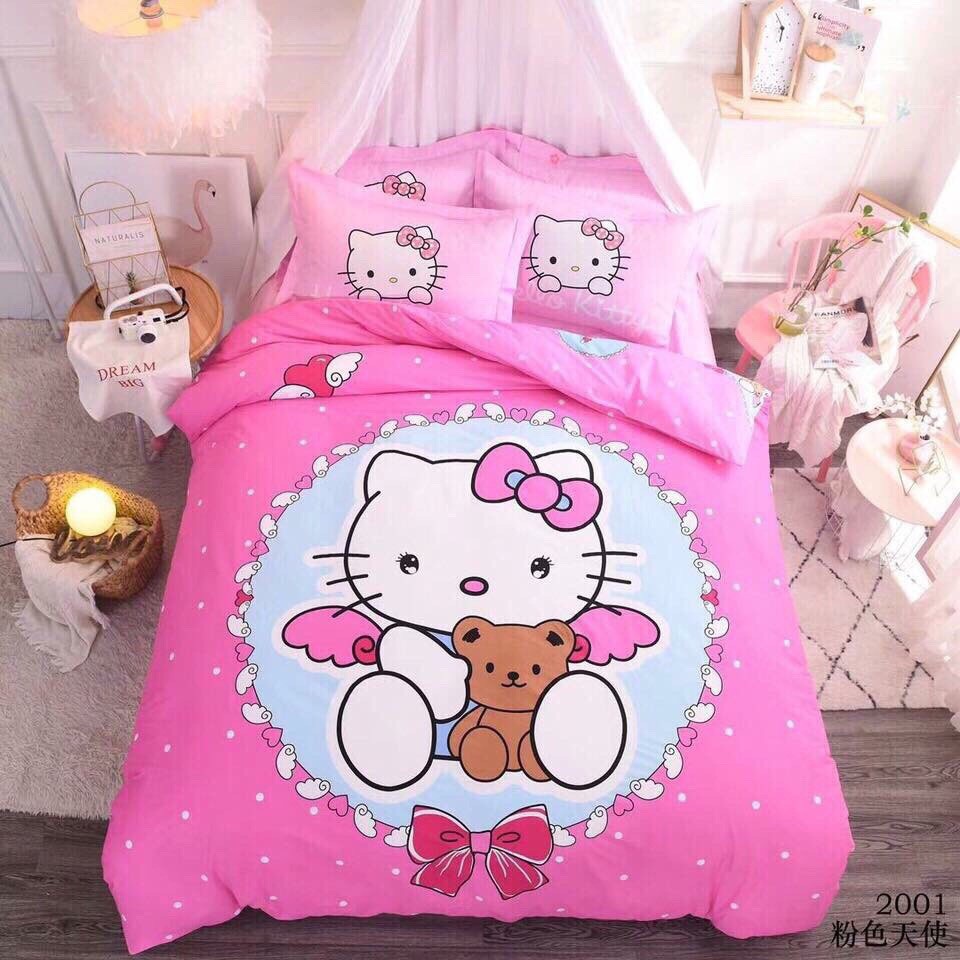 Bộ ga gối cotton poly freeship 99k HCM