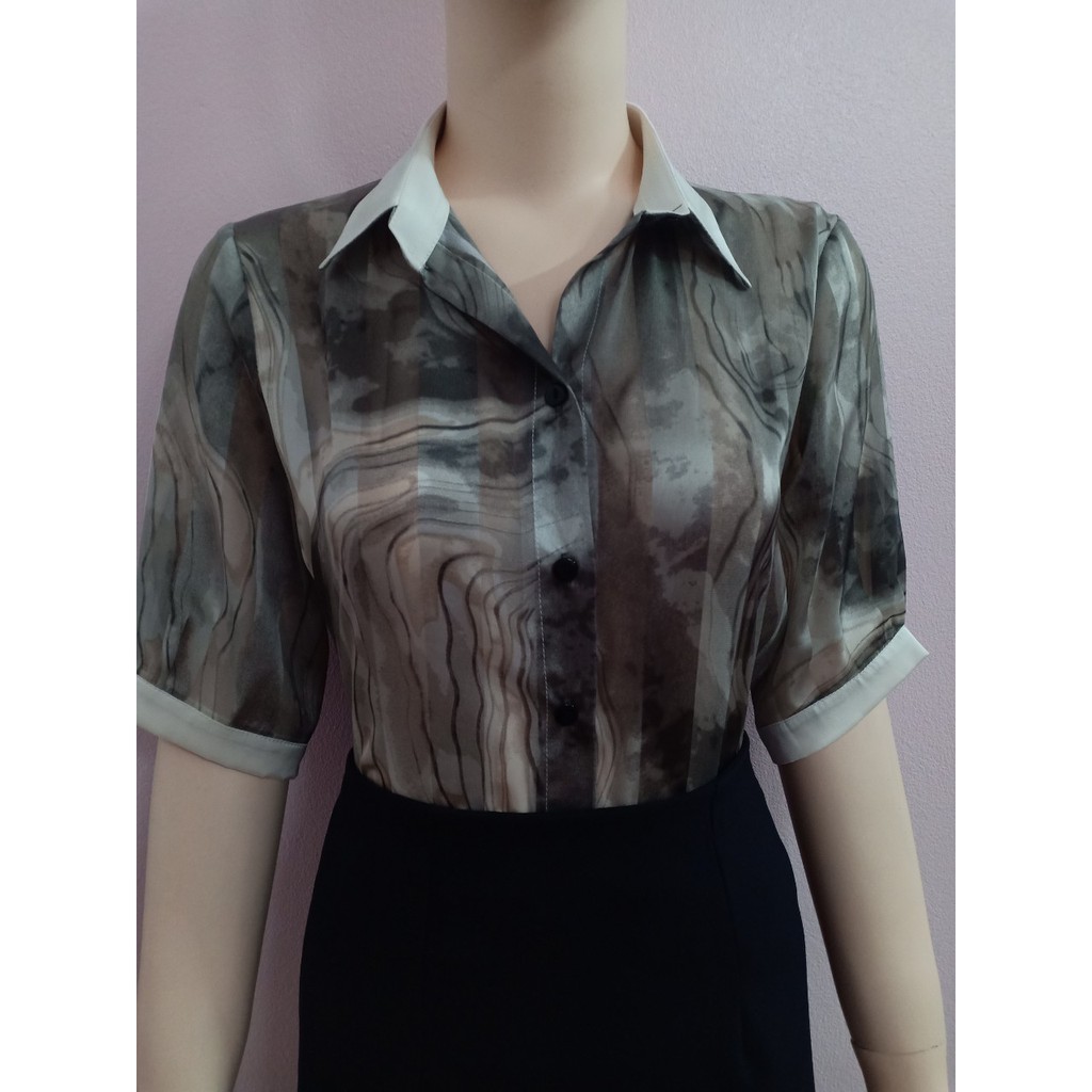 Áo sơ mi nữ tay lỡ ( ảnh thật)