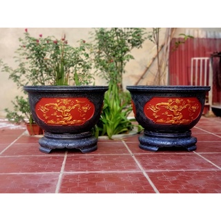 bộ khuôn chậu tròn 50 chân quỳ