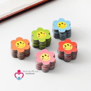 Combo 20 Sao tim like hoa có nam châm gắn bảng từ Hoa điểm tốt tích điểm khen thưởng học sinh