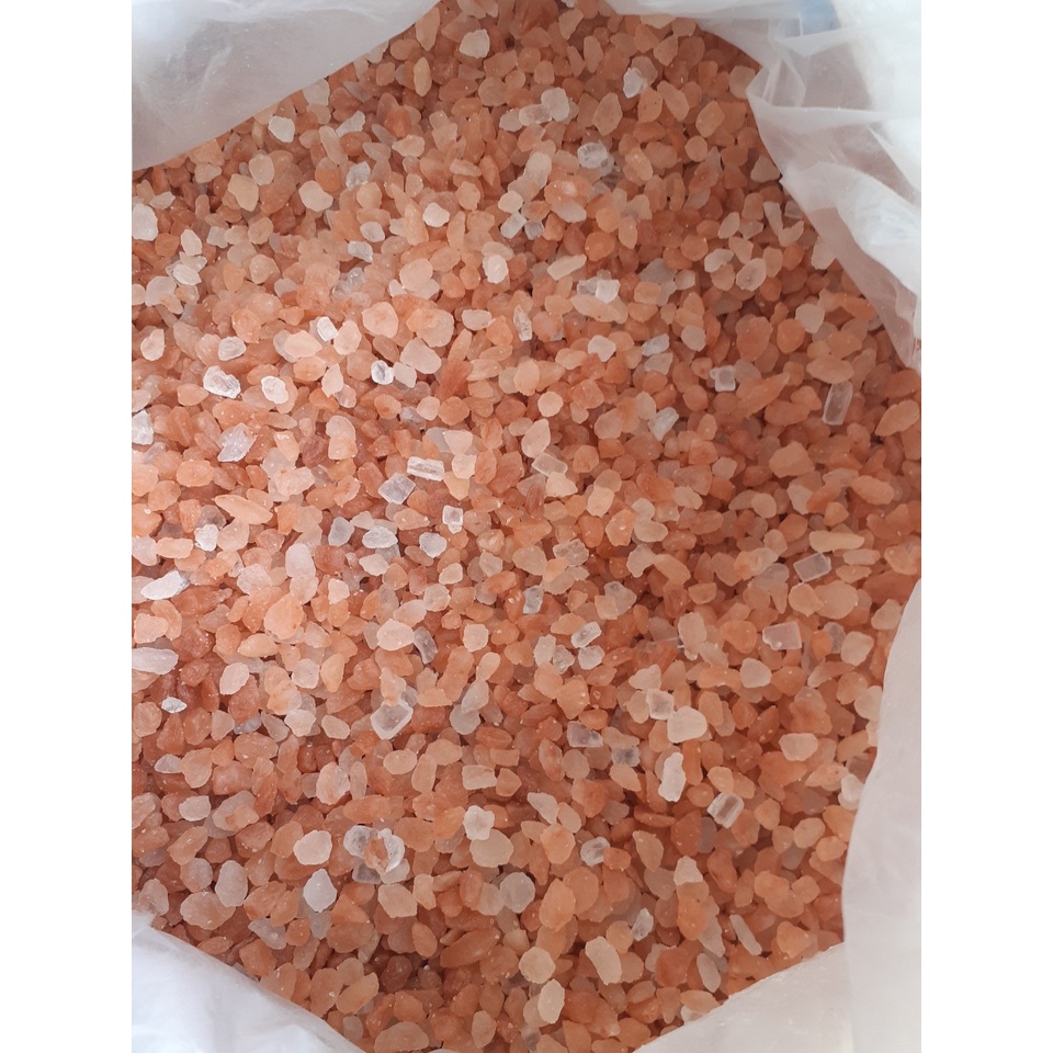 300gram đá muối himalya dạng hạt, loại dùng để ngâm hoặc chườm, giảm sưng nhức, tê bì, rất hiệu quả.