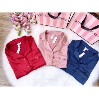 Bộ pijama lụa đùi viền bèo