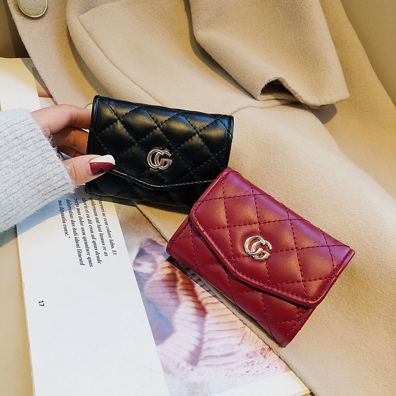 Ví Đựng Thẻ Dáng Ngắn Siêu Mỏng Phong Cách Cổ Điển Thời Trang 2022 Cho Nữ