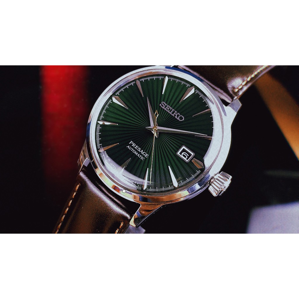 Đồng hồ nam Seiko Presage green cocktail SRPD37J1 automatic
