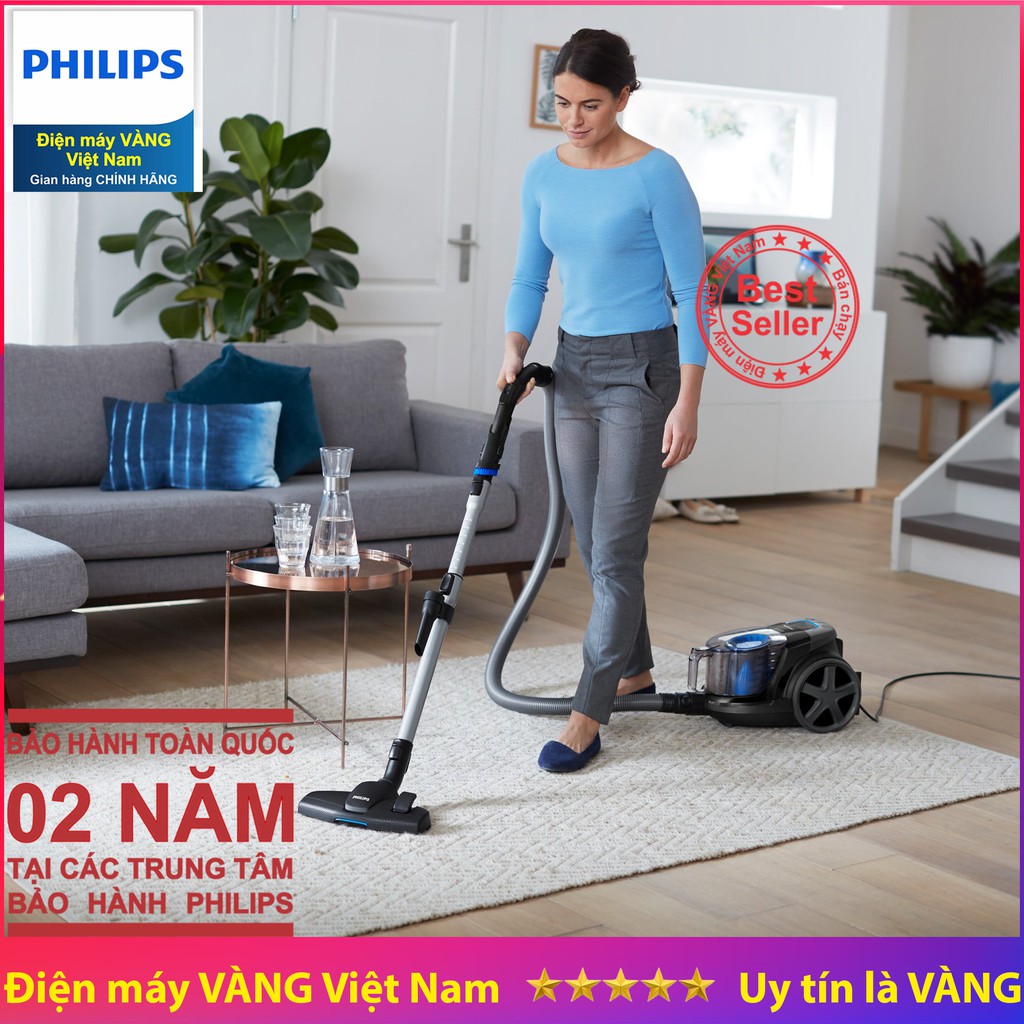 Máy hút bụi không dùng túi Philips FC9350 - Hàng chính hãng