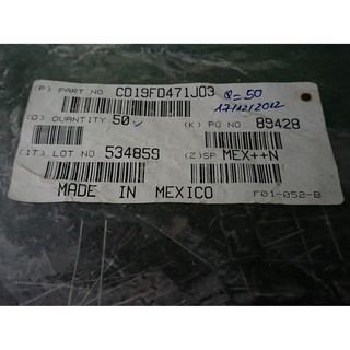 470pF 500V 5% Tụ điện Silver Mica CDM (8.7mm)