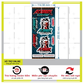 SHINDECAL- LOGO STICKER DÁN XE MÁY MINI M 76