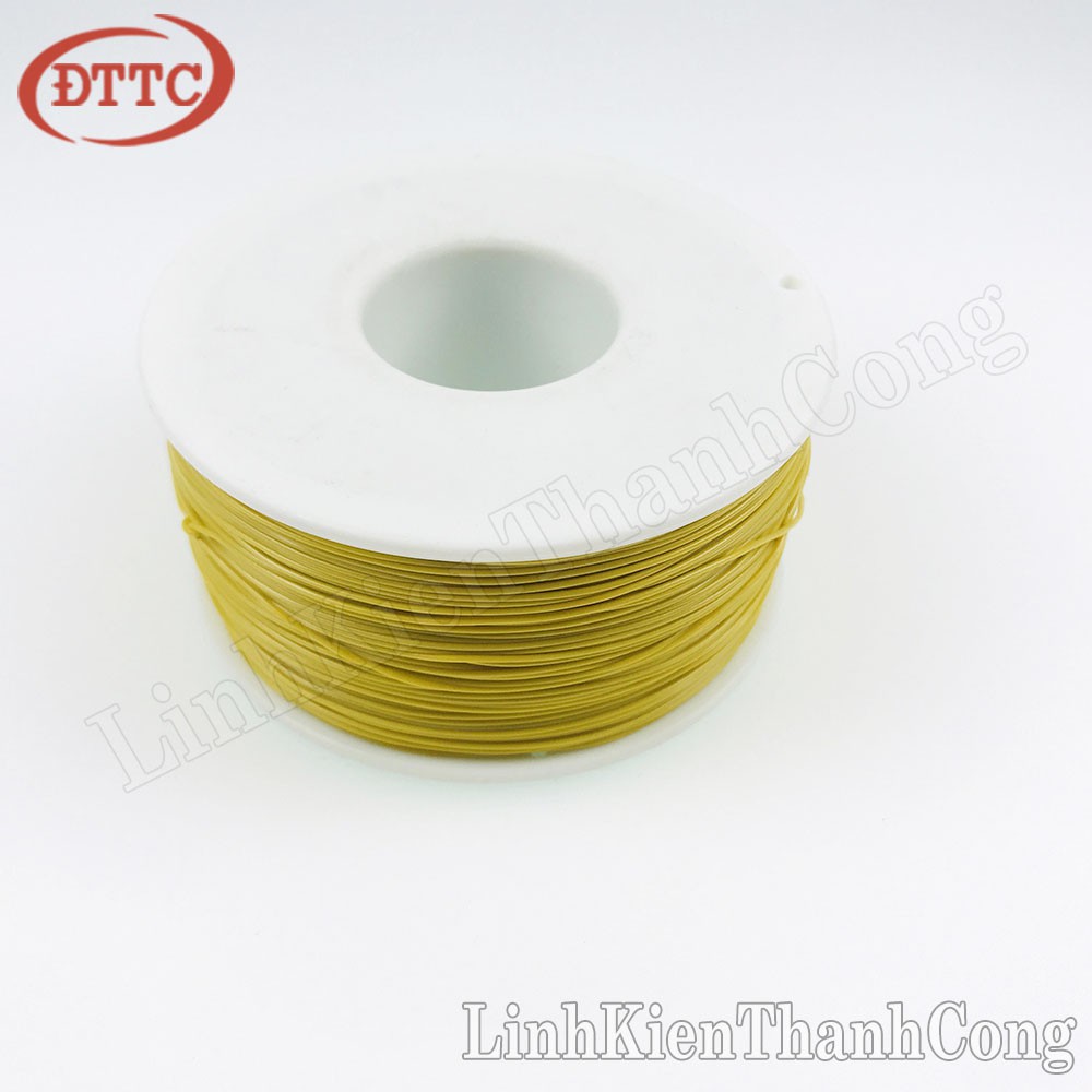 Cuộn dây 30AWG 0.25mm 250 mét - màu vàng