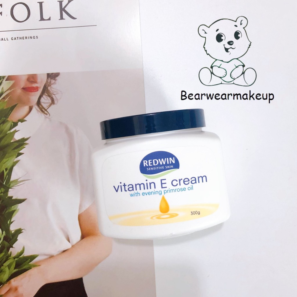 Kem Dưỡng Da Mềm Mịn Redwin Vitamin E Cream hộp 300g Úc