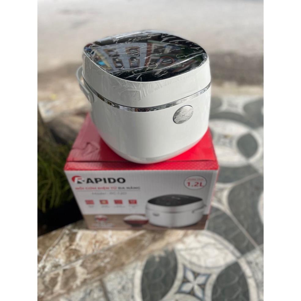 Nồi cơm điện tử Rapido RC-1.2D 500W 1.2L công nghệ nhật bản, 10 chức năng nấu, bảo hành 1 Năm