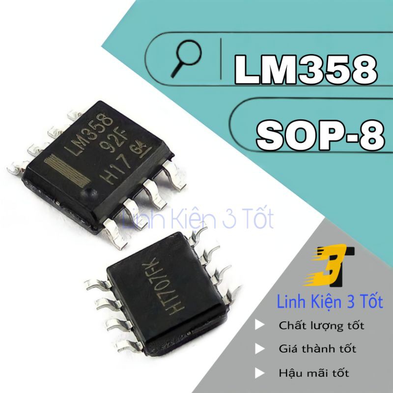 IC khuếch đại thuật toán LM358 SOP- SMD dán chính hãng