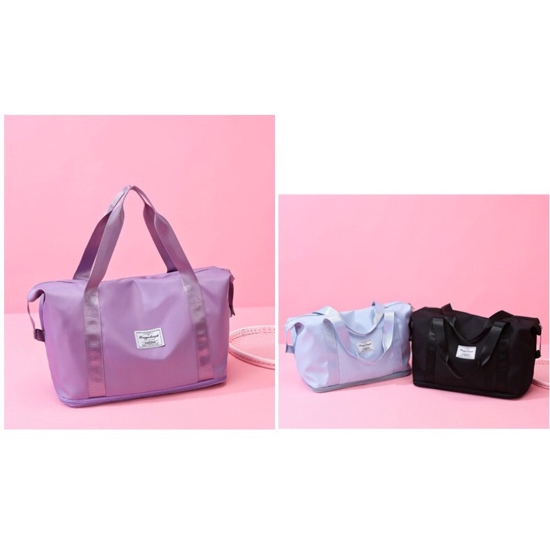 Túi Du Lịch 2 Tầng Đeo Vai Đựng Hành Lý Túi Thể Thao Đi Bơi Chống Thấm Nước Móc Được Vào Vali