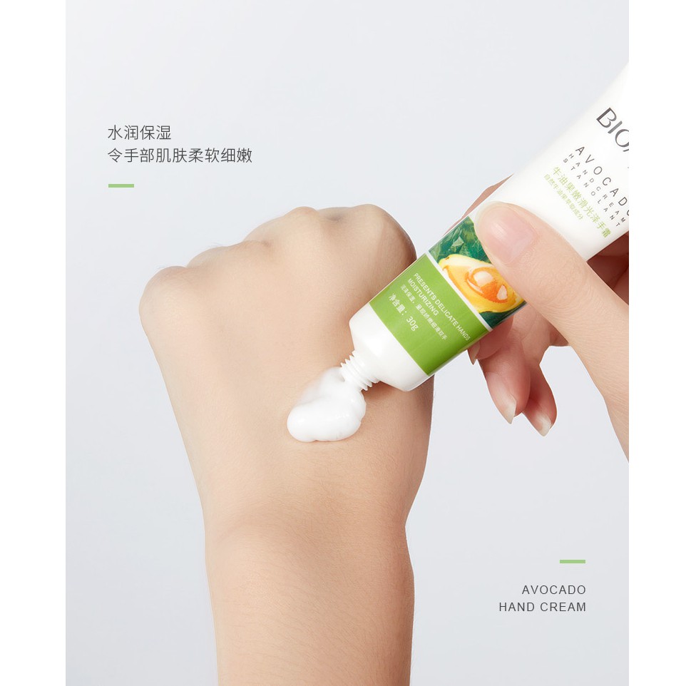 Kem Dưỡng Da Tay Quả Bơ Bioaqua Avocado Hand Cream Stanolant Dưỡng Ẩm, Giữ Ẩm, Cải Thiện Nếp Nhăn - LAI'S STORE