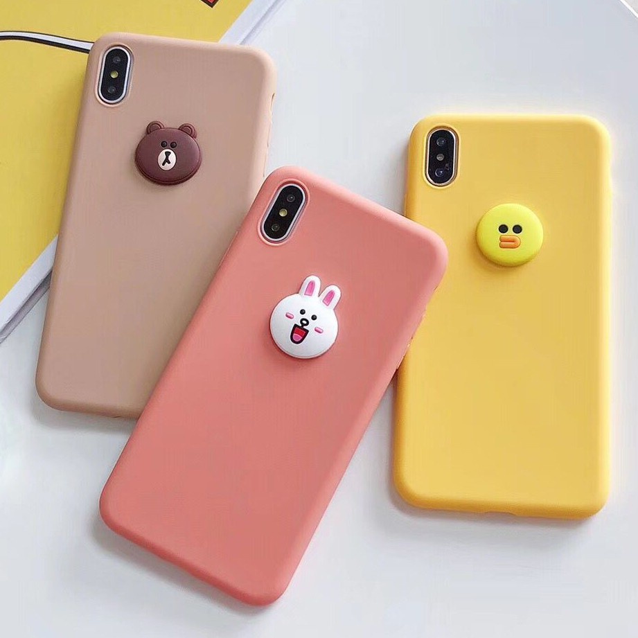 Ốp điện thoại TPU mềm mặt hình hoạt hình cho IPHONE 12 mini 11 pro max 5 5s 6 6s 7 8 plus x xs max xr